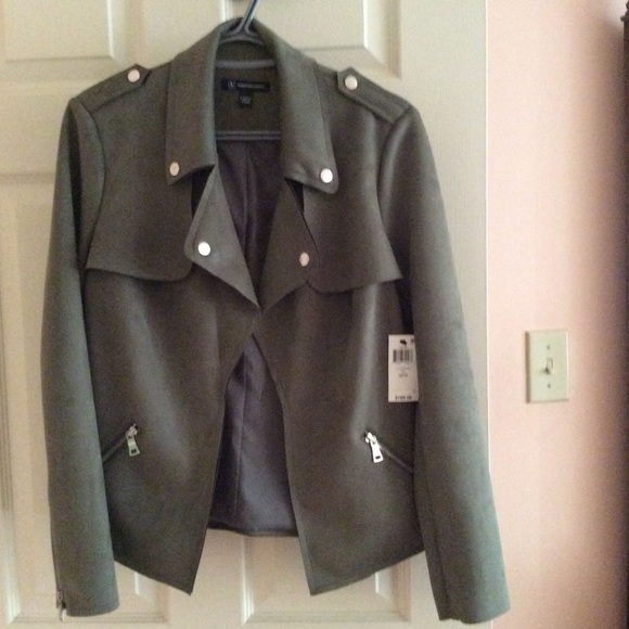 Olive Green Ultra Suede Jacket - Picture 1 of 1